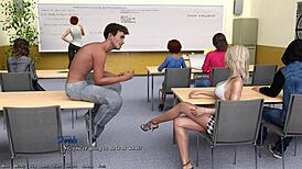 Hot rich girl dazzles in 3D cartoon action