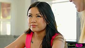 Lulu Chu Tells Kyler Quinn Stepbro’s Dick Won’t Fit Cockring. It’s Bigger Than Boyfriend’s!