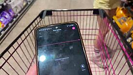 Walking Around the City with a Hidden Vibrator Inside Her