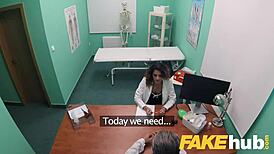 Hell Yeah! Fake Hospital Doctors Blast Hot Cum on Spanish Student Twice!