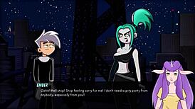 danny phantom fucks ember in amity park shower