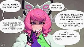 pov challenge overcome with big tits