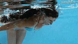 i hot chick lana swims nude underwater horny babe for you guys