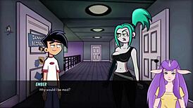 danny phantom fucks ember in amity park shower
