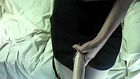 mature woman humiliates sissy with strapon in pov scene. amateurs join for intense assplay and orgasm.