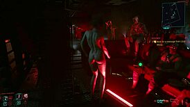 judy and johnny silverhand sneak into a hidden 3d sex scene with monster cocks and squirting