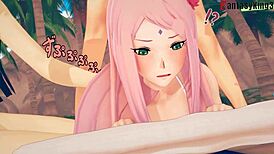 Hinata fucks Naruto, Sakura gets jealous 😈