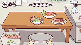 Happy Customer Flashes Boobs for More Cumshot in Futa Hentai!