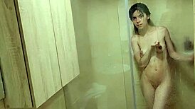 Latina woman gets fucked in shower by friend's husband