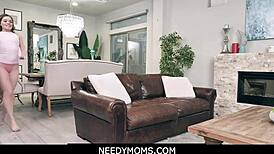 Needymoms! Hot Blonde Teen Step Daughter Katie Kush in Family Sex Frenzy