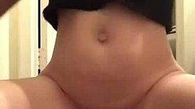 Cutie whispers dirty talk while masturbating for daddy