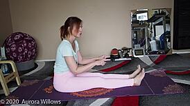 Yoga Lesson Turns Into Sensual Wife Play