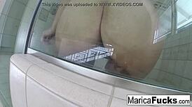 watch marica hase's self-shot solo masturbation session!