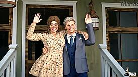 hey, wanna see a horny college boy bang his uncle's hot nerdy wife in wild action?