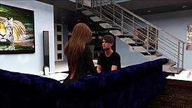 Hot stepmother made me explode first time