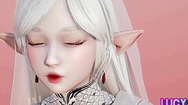 bride frieren gets happy kiss