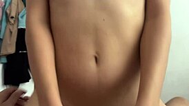 Big boobs college teen, man, she luvs ridin that huge dick, ya know!