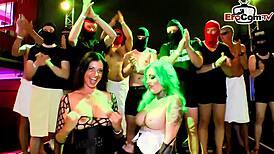 Deutsche Teen Jamie Jadon in Extreme Creampie Gangbang Party