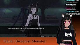 i'm lewdneko playing sweetest monster part 2, its so fun!