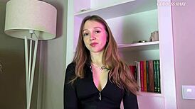 Hey, listen to this Russian goddess humiliate your small penis with English subs!