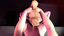 Samus Sucks Fat Cock in Metroid Parody