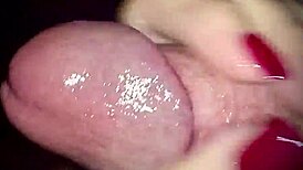 look at those sexy hands jerking the big cock