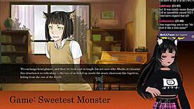 i'm lewdneko playing sweetest monster part 2, its so fun!