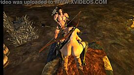 Hey, ever seen a tranny quest like this barbarian tale in wild 3D action?