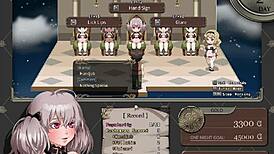 Branded Azel, horny adventurer, prostitutes for monster cocks in hentai game.