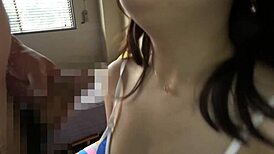 Big tits young woman squirts hard during doggy sex