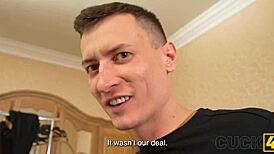 Cuckold biker Dick: European stud's natural package