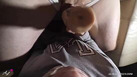 Babe delivers blowjob and handjob in female POV 😏