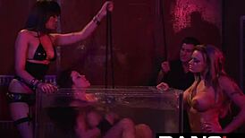 These girls endure extreme spanking and tight bondage in rough play