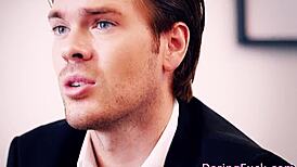 I watched gorgeous euro maid jizzed in threesome