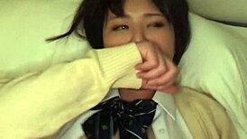 Japanese teen with big tits gets creampied in steamy encounter