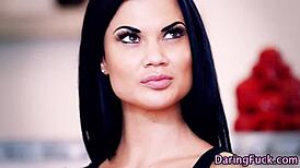 I watched gorgeous euro maid jizzed in threesome