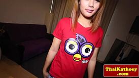 Natural petite 18+ ladyboy tranny solo plays with herself. Can't believe how hot this is! 😜