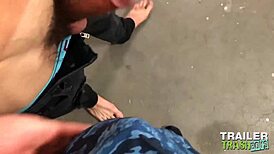 Trailertrashboys star Trenton Ducati raw fucks gay with monster cock