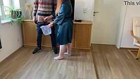 Mother-In-Law's Intense Suck and Teasing Display