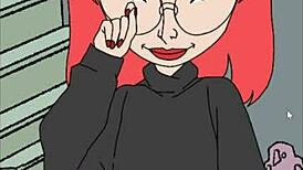 halloween in a strange house cartoon porno with anime hentai vibes.