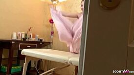 Cute Virgin Teen 18 Seduces Masseur for HARD FUCK in Parlour