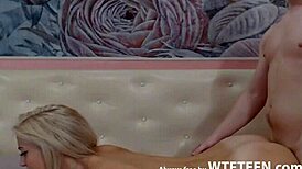 Sweet horny couple enjoys passionate sex in free wtfteen com video