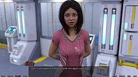 stranded in space 91, stretchin out with big boobs milf