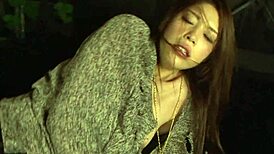 Japanese Babe Moans as Shaved Pussy Gets Dildo-Fucked Hard.