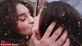 Jane White and Ellie Wain in Xmas Gangbang