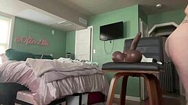 1 Hour Dildo Riding with Sloppy Deep Throat Action