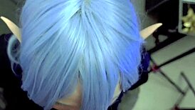 Blowjob from Goth Elf Furiyssh Hints at Wild Cum Play