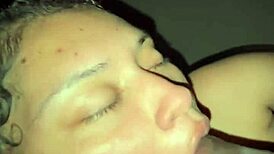BBW Sucks Big Black Cock After Cum Facial