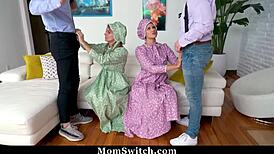 Hey stepsons, wanna learn how to bang a milf? Pristine Edge and Penny Barber show you. Country side skills!