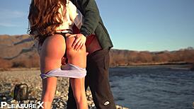 Latina Teen Dominates Him with Pegging in Wild Woods